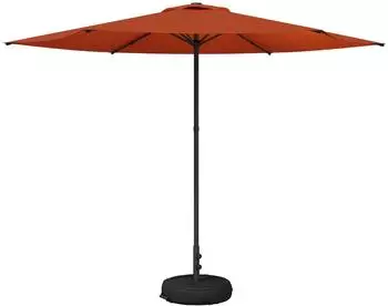 vidaXL Garten-Schirm mit Fu&szlig;, rechteckig, Polyester, 300x300cm