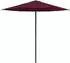 vidaXL Gartensonnenschirm 230x230cm Polyester, rechteckig, rot (42036181)