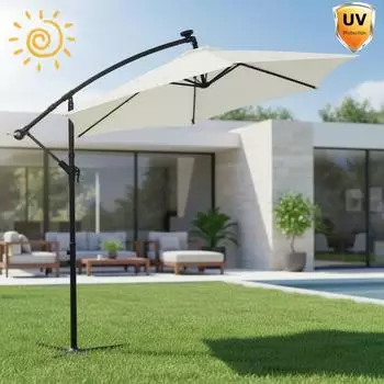 Mucola Ampelschirm mit LED Ø300cm, beige