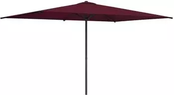 vidaXL Gartensonnenschirm rechteckig Polyester rot 200x300cm (42036172)