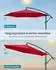 Songmics Sonnenschirm Ø 300 cm mit Ständer UV-Schutz bis UPF 50+
