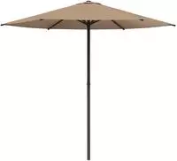 vidaXL Gartensonnenschirm Rechteckig 2,3 x 2,3 m Polyester Taupe