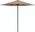 vidaXL Gartensonnenschirm 230x230cm Polyester rechteckig taupe