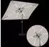 vidaXL Garten-Sonnenschirm mit LED-Lichtern 200x300cm