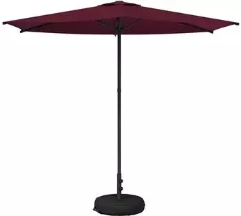 vidaXL Gartenschirm mit Fu&szlig; 270x270cm Polyester, rechteckig