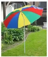 Spetebo Strandschirm bunt mit Knickgelenk - 180 cm - Sonnenschirm mit...