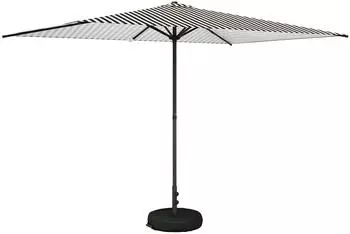 vidaXL Garten-Schirm mit Fu&szlig; 200x300cm, Polyester, rechteckig