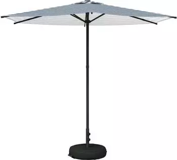 vidaXL Gartenschirm mit Fu&szlig;, rechteckig, Polyester, 270x270cm