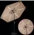 vidaXL Gartenparasol mit LED-Lichtern und Sockel 270x270cm