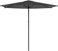 vidaXL Gartensonnenschirm Rechteckig 2,7 x 2,7 m Polyester Anthrazit