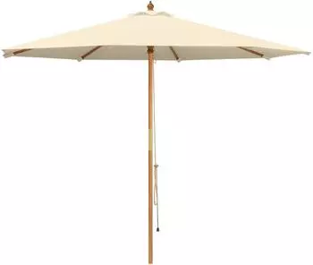 vidaXL Sonnenschirm Ø300x248cm massives Eukalyptusholz (42041406)