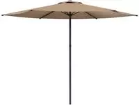 vidaXL Gartensonnenschirm Rechteckig 3 x 3 m Polyester Taupe