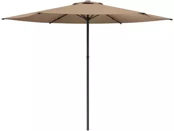 vidaXL Rechteckiger Gartenschirm 3x3m, Polyester, taupe