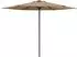 vidaXL Rechteckiger Gartenschirm 3x3m, Polyester, taupe