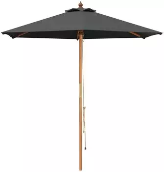 vidaXL Gartensonnenschirm Ø270x248cm, Eukalyptusholz massiv (42041409)