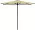 vidaXL Gartensonnenschirm 270x270cm Polyester, rechteckig, gelb (42036192)