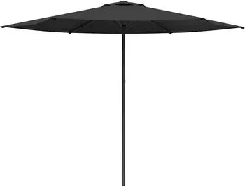 vidaXL Gartensonnenschirm rechteckig 300x300cm Polyester anthrazit (42036197)