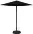 vidaXL Sonnenschirm mit Fuß 230x230cm, Polyester, schwarz