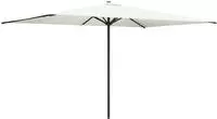 vidaXL Gartensonnenschirm Rechteckig 2 x 3 m Polyester Creme
