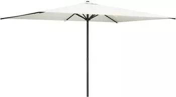 vidaXL Gartenschirm 290x190cm, creme, Polyester, Stahlgestell