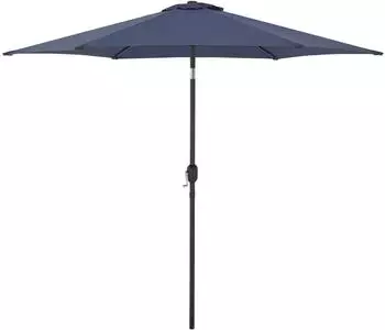 casa.pro Altino Sonnenschirm mit Knickgelenk, Polyester, navyblau, &Oslash;270cm