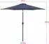 casa.pro Altino Sonnenschirm mit Knickgelenk, Polyester, navyblau, Ø270cm