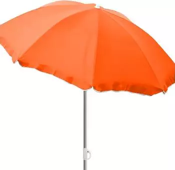 Mojawo Runder Sonnenschirm Nylon orange &Oslash;1,8m knickbar