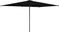 vidaXL Gartensonnenschirm Rechteckig 2 x 3 m Polyester Schwarz