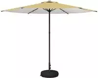 vidaXL Garten-Schirm mit Fu&szlig; Rechteckig 3 x 3 m Polyester