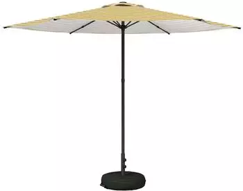 vidaXL Gartenschirm mit Fu&szlig;, rechteckig, 3x3m, Polyester (42036237)