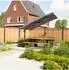 VONROC Pisogne Sonnenschirm freistehend 300x300cm, neigbar, 360° drehbar, grau