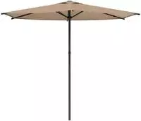 vidaXL Gartensonnenschirm Rechteckig 2,7 x 2,7 m Polyester Taupe