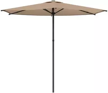 vidaXL Gartensonnenschirm rechteckig 270x270cm Polyester taupe