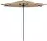 vidaXL Gartensonnenschirm rechteckig 270x270cm Polyester taupe