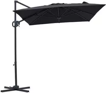 AXI Luma Ampelschirm rechteckig 200x300cm anthrazit/grau UPF 30+ (A100.423.55)