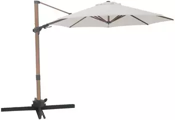 AXI Solis Ampelschirm rund Ø300cm, Holzoptik, beige (A100.303.02)