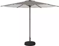 vidaXL Garten-Schirm mit Fu&szlig; Rechteckig 2,3 x 2,3 m Polyester