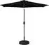 vidaXL Garten-Sonnenschirm mit LED-Lichtern und Sockel 270x270cm Polyester (42036263)