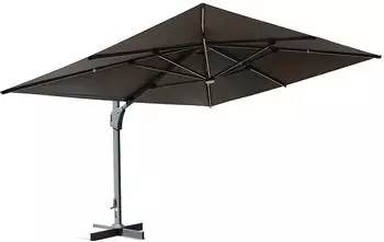 Home Deluxe DIARO LED-Sonnenschirm 400x300cm, Aluminium/Polyester, solarbetrieben
