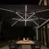 Home Deluxe DIARO LED-Sonnenschirm 400x300cm, Aluminium/Polyester, solarbetrieben