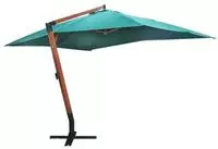 vidaXL Ampelschirm Melia 300x400 cm Gr&uuml;n