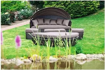 Merxx Riva Relaxinsel 180cm braun/taupe (28256-210)