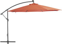 vidaXL Ampelschirm mit Aluminium-Mast 350 cm Terrakotta