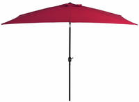 vidaXL Sonnenschirm mit Metall-Mast 300x200 cm Bordeauxrot