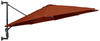 vidaXL Sonnenschirm Wandmontage mit Metallmast 300 cm Terracotta-Rot