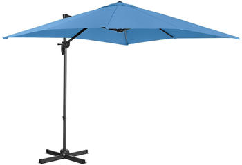 Uniprodo Ampelschirm viereckig 250 x 250 cm blau (UNI_UMBRELLA_2SQ250BL)