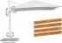 Schneider Rhodos Twist Bianco 300 x 300 cm weiß