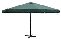 vidaXL Sonnenschirm Gr&uuml;n Aluminium 500 cm