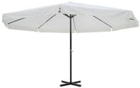 vidaXL Sonnenschirm Wei&szlig; Aluminium 500 cm