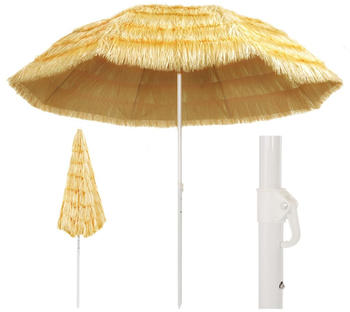 vidaXL Strandschirm Natur 300cm Hawaii Style (44549)